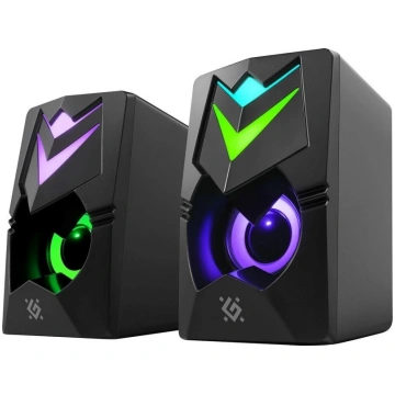 PC Speakers 2.0 DEFENDER J4 2.0 6W LED USB black