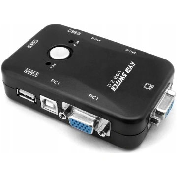 Switch Pavonik SWITCH KVM VGA 2X1 SWITCH 3XUSB HUB
