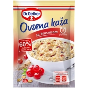 DR. OETKER auzu pārslu putra ar dzērvenēm 62g 450-