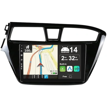 Android 14 Auto radio Hyundai I20 (2014-2018) Sat 