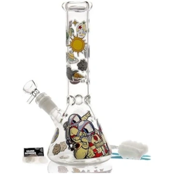 Stikla Bong Pipe Luminous ūdens Bongs Smoking Bong