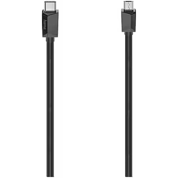 Hama USB-C/Micro-USB Cable, 1,5 m, black - Cable (
