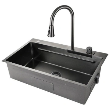STAINLESS STEEL SINK+FAUCET MASTERJERO
