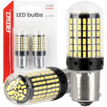 Spuldzīte LED 2gab P21W 12V / 24v R10W R5W BA15s 4