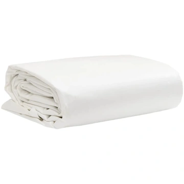 Brezenta pārklājs, balts, 1,5x2 m, 650 g/m²