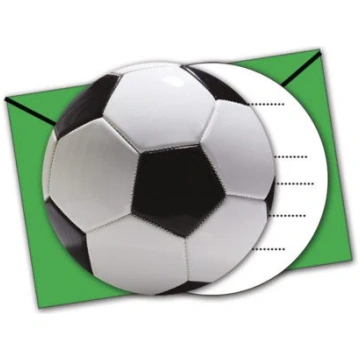 Futbola laukuma ballītes ielūgums 6 gab