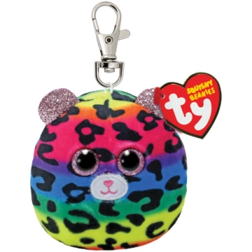 TY Squishy Beanies võtmehoidja leopard Dotty 9 cm 