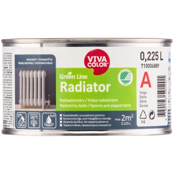Radiatora krāsa, radiatori Vivacolor Green Line Ra