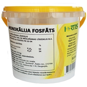 Monokālija fosfāts 0,5kg Hortis