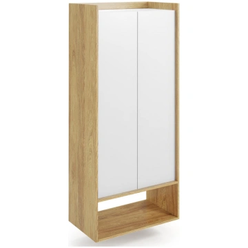 Skapis Mobius 2D, ozola krās./balts krās., 78 cm x
