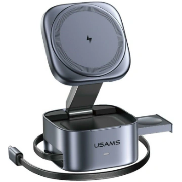 USAMS 3-in-1 Wireless Charger CD257 Qi2 tarnish CD