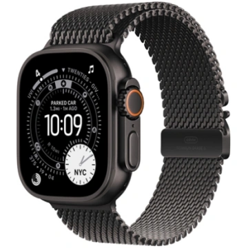 Apple | 49mm Black Titanium Milanese Loop - Large 