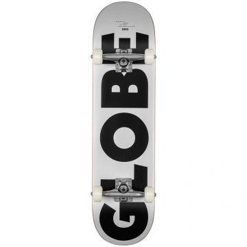 G0 Fubar 8" Complete Skateboard White/Black Globe