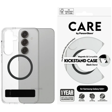 PanzerGlass CARE by Feature Black Kickstand AND QI