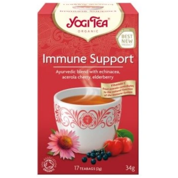 Ājurvēdas tēja IMMUNE SUPPORT, ekoloģiska Yogi Tea