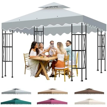 Replacement Roof Gazebo 3 x 3 Waterproof Double Ga