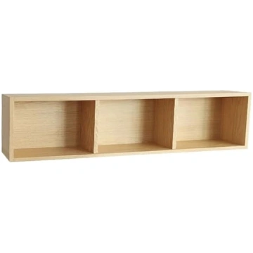 Bücherregal Hängeschränke mit 3 Fächern, Aufbewahr