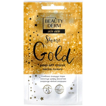 BEAUTYDERM Sejas maska-plēve Gold, 10 ml BEAUTY DE