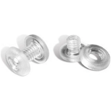 Silver plastic paper clips 6-9mm Pack of 100pcs