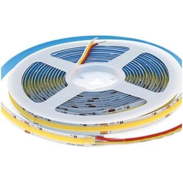 LED lente 8+8W/m, 650Lm/m, 24V, silta/balta gaisma