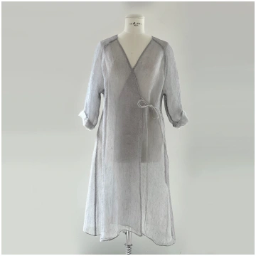 Kimono kleita gaiši pelēkā krāsā Studio Natural