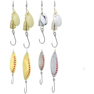 Fish Rig Premium Spinner un Spoon - 8 gabalu bezāķ