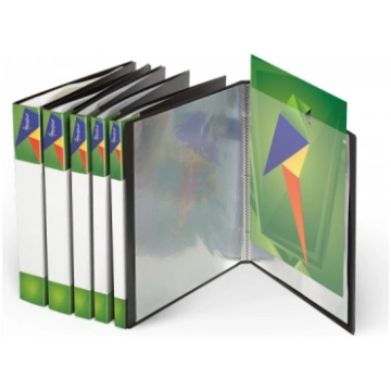 Folder with sleeves Forpus (60) A4, Black FO22431
