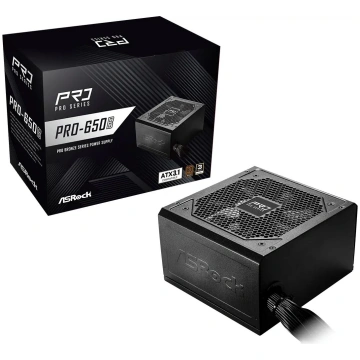 Barošanas bloks ASRock PRO-650B 650 W 24‑pin ATX 8