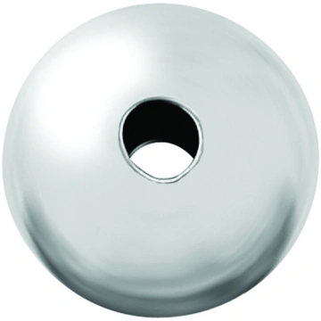 Boule lisse 2 trous 5 mm, Argent 925. Réf. 4800, s