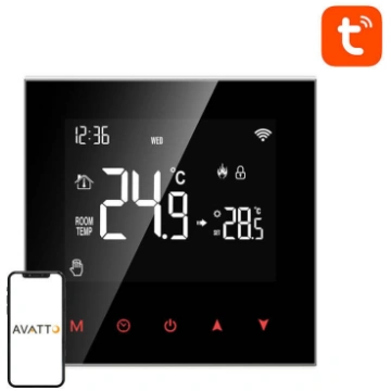 Avatto ZWT100-BH-3A ZigBee viedais termostats apku