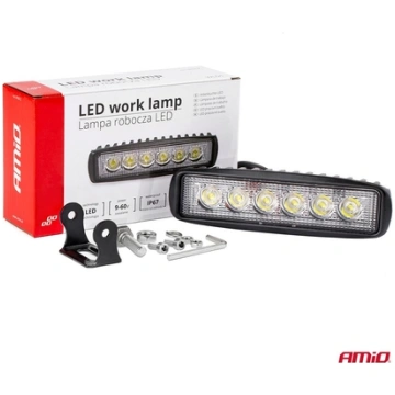 Auto LED papildlukturis Amio 9-60V/160x43x42mm 18W