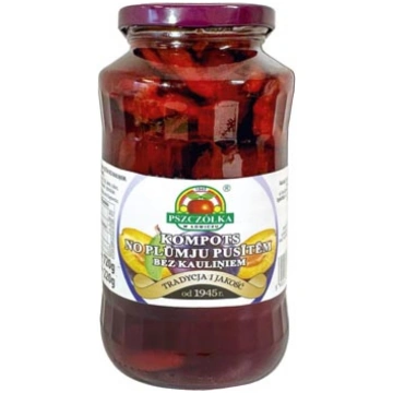 Kompots no plūmju pusītēm bez kauliņiem 720g/220g