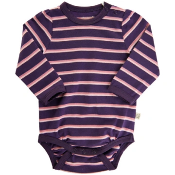Minymo Infant Girl Body L/S Stripe 111143-6720