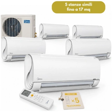 Midea Breezeless+ Penta Split 12,3 kW - 5 unità in