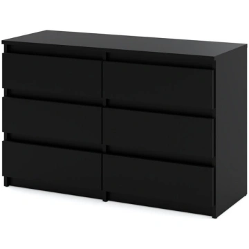Kumode Hurtownia-Mebli Hugo, Melna, 100 cm, Loft 6