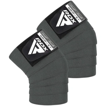 Pārsēji RDX Knee Wraps, Universāls, pelēka krās