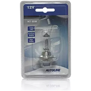Halogēna spuldze Autoline H7 12V 55W ar UV aizsard