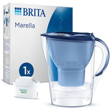BRITA Marella ūdens filtrēšanas krūka, zila (2,4 l