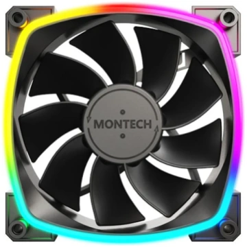 MONTECH CASE FAN 120MM/RX120 PWM BLACK 3 IN 1 MONT