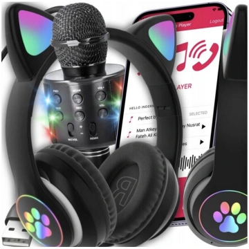 muzikāls komplekts ar bluetooth Cat Ear ausīm un k