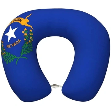 WZYCWB Nevada State Flag Memory Foam U-veida ceļoj