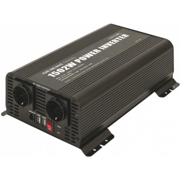 Invertors, strāvas pārveidotājs 12V 230V 1502W + t