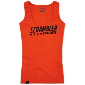 Ducati Scrambler Women's Orange Singlet - Siz
