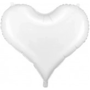 Folijas balons sirds, balta, 75cm FB141-008