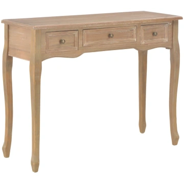 280047 Dressing Console Table With 3 Drawers Brown