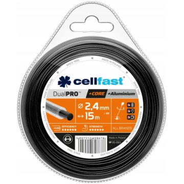 Griezes aukla Cellfast 2,4 mm × 15 m apaļa ar serd