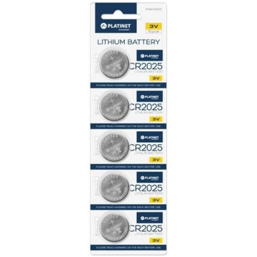 Platinet CR2025 Litija 3V Baterija (5gab. Blisters