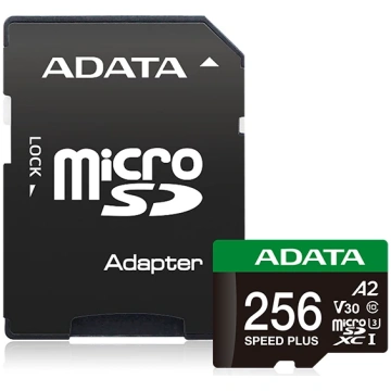 MicroSDXC ADATA Speed Plus 256GB UHS-I U3 V30 A2 U
