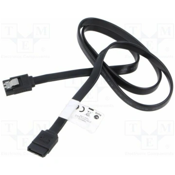 Cable: SATA; SATA plug,both sides; 0.7m; with meta