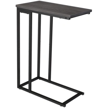 Yusong Small C Shaped Side Table Slim Slim Coffee 
